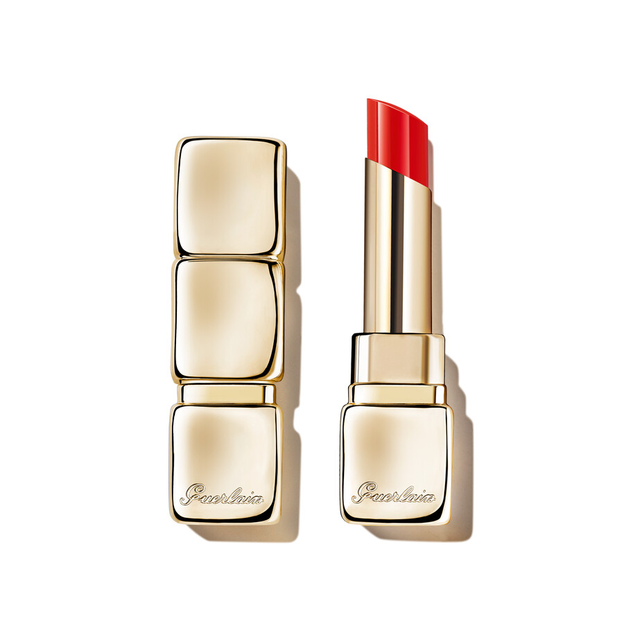 barra de labios kisskiss shine bloom ⋅ 95 de ingredientes de origen natural ⋅ guerlain