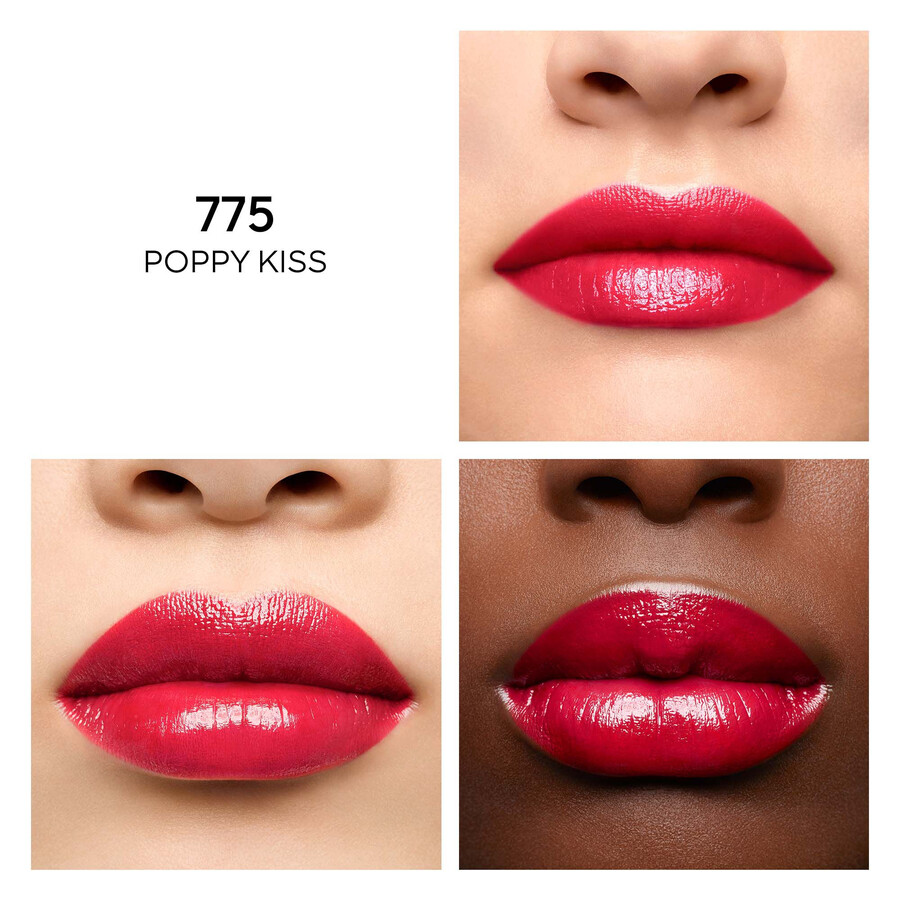 barra de labios kisskiss shine bloom ⋅ 95 de ingredientes de origen natural ⋅ guerlain